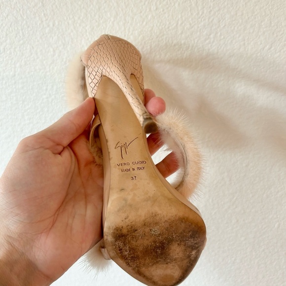 Giuseppe Zanotti Harmony Winter Heels in Pink - Picture 9 of 11